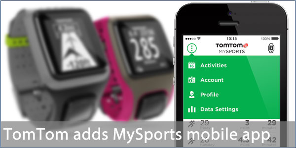 tomtom mysports connect share facebook