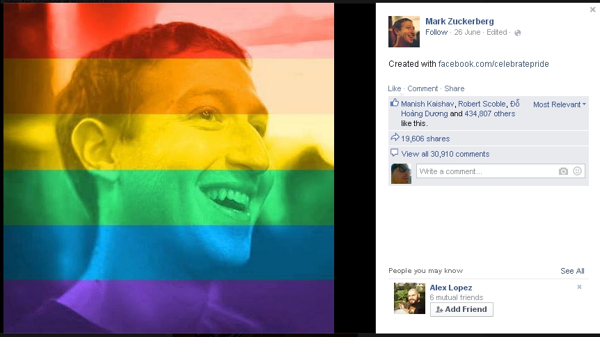 Facebook Celebrate Pride è un nuovo esperimento sugli utenti?