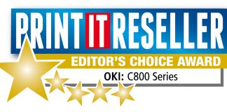 La Serie C800 di OKI Europe premiata dalla rivista Print IT Reseller