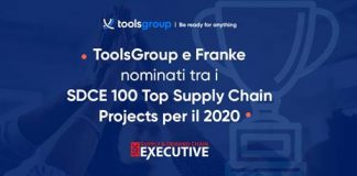 ToolsGroup si aggiudica un premio SDCE 100 Top Supply Chain Projects per il 2020