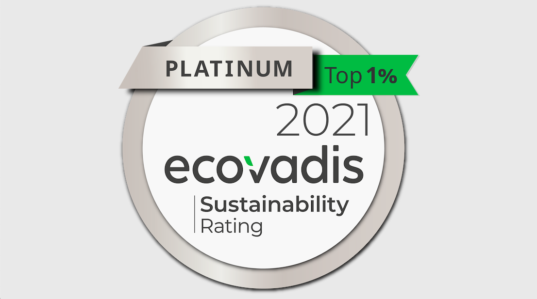 EcoVadis 2021: Epson riceve la valutazione Platinum