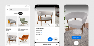 Pinterest presenta la funzione “Prova per arredamento d'interni”