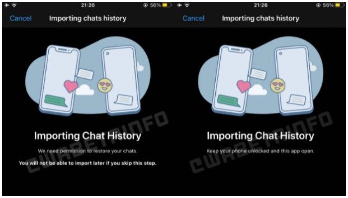 WhatsApp consentirà di spostare le chat da Android a iOS