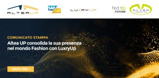 Altea UP consolida la sua presenza nel mondo Fashion con LuxryUp