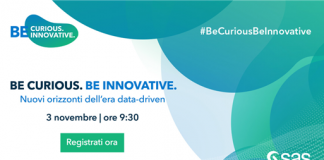 Be Curious. Be Innovative. Il 3 novembre l'evento SAS dedicato all'innovazione