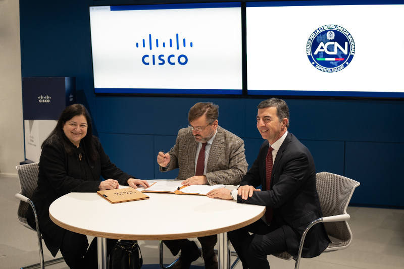 Cisco sigla un protocollo di intesa con l’Agenzia per la Cybersicurezza Nazionale