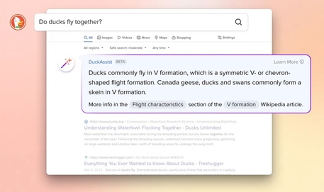 Non solo Bing, anche DuckDuckGo si lancia nella ricerca web con AI