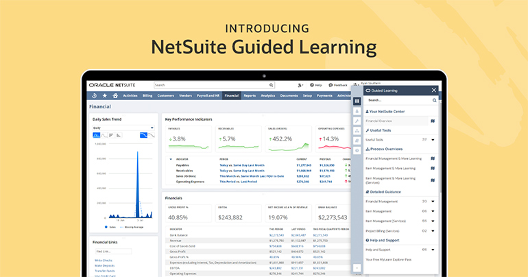 Oracle NetSuite al fianco dei clienti con la formazione guidata, integrata nella soluzione
