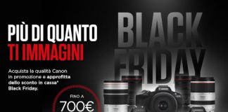 Canon, le promozioni per il Black Friday