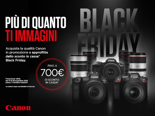 Canon, le promozioni per il Black Friday