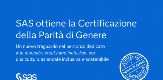 SAS ottiene la Certificazione della Parità di Genere