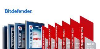 Bitdefender ottiene sei premi AV-TEST 'Best' per la sicurezza informatica