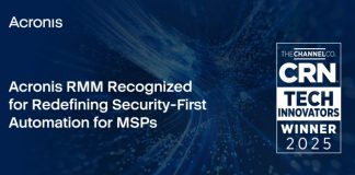 La soluzione Acronis RMM premiata per aver ridefinito l’automazione “security-first” per gli MSP
