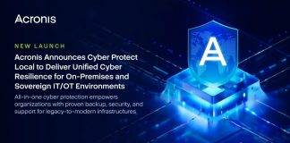 Acronis presenta Cyber Protect Local, la soluzione unificata di resilienza digitale per ambienti IT/OT on-premises e gestiti direttamente dalle organizzazioni Acronis presenta Cyber Protect Local, la soluzione unificata di resilienza digitale per ambienti IT/OT on-premises e gestiti direttamente dalle organizzazioni