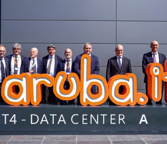 Il sindaco Roberto Gualtieri in visita al data center campus di Aruba a Roma