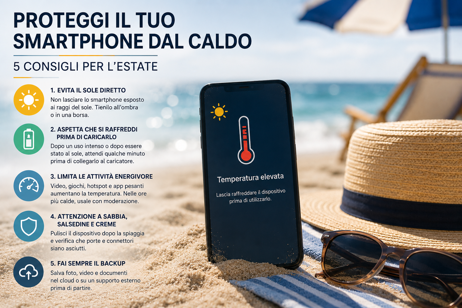 come proteggere lo smartphone dal caldo