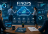 Dashboard FinOps che mostra la gestione dei costi cloud, l'ottimizzazione delle risorse e la collaborazione tra team IT, finance e business.